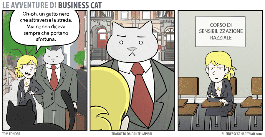 gatto capo al lavoro