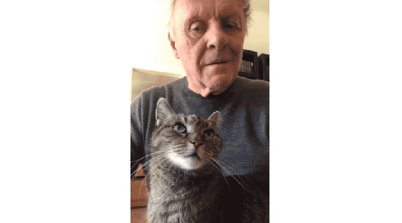 Anthony Hopkins e il suo gatto