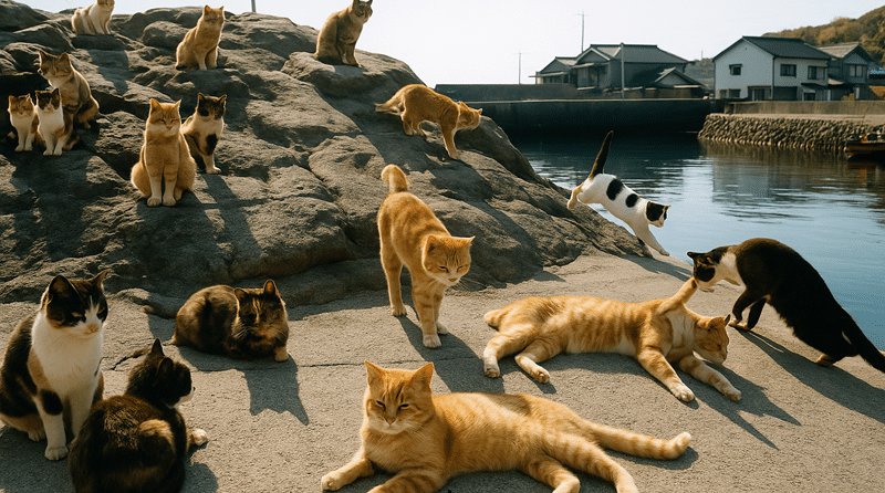 Tashirojima, l’isola dei gatti in Giappone dove i felini sono sovrani